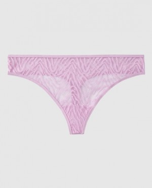 La Senza Thong Panty Underwear Women Purple | 2zFe9klQ