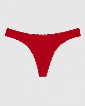 La Senza Thong Panty Underwear Women Red | 1I2PfQxl