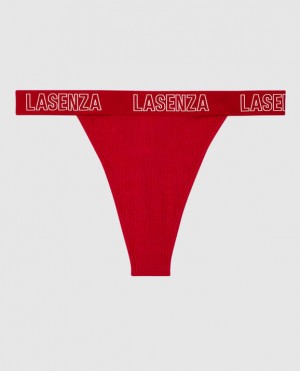 La Senza Thong Panty Underwear Women Red | 2dmh31tL