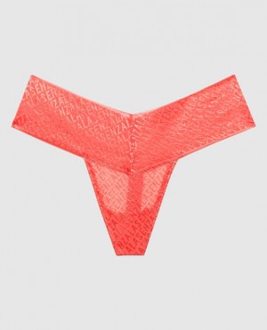 La Senza Thong Panty Underwear Women Red | mtz2c5XO