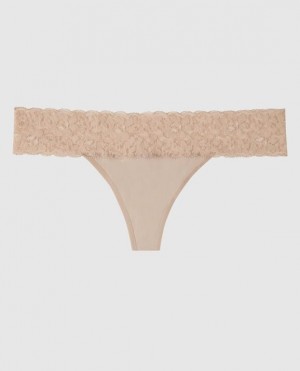 La Senza Thong Panty Underwear Women Rosetan | yTlt0Dzx