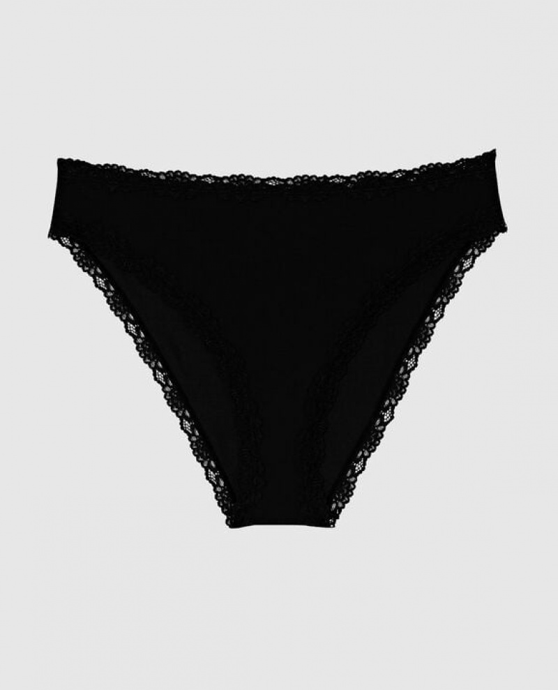 La Senza Bikini Panty Underwear Women Black | DFyHBUSR