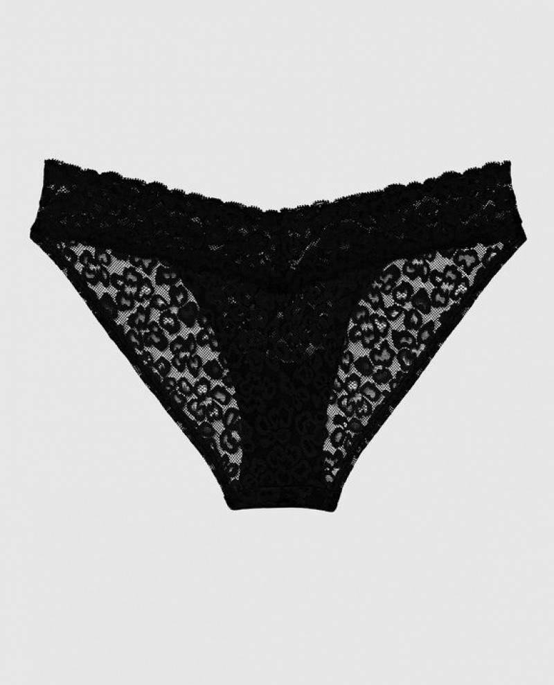 La Senza Bikini Panty Underwear Women Black | s1cTMlnh