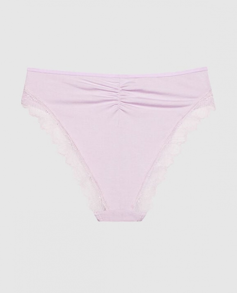 La Senza Bikini Panty Underwear Women Purple | sewLzuzO