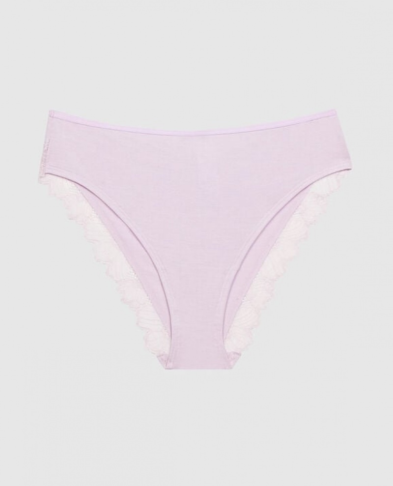 La Senza Bikini Panty Underwear Women Purple | sewLzuzO