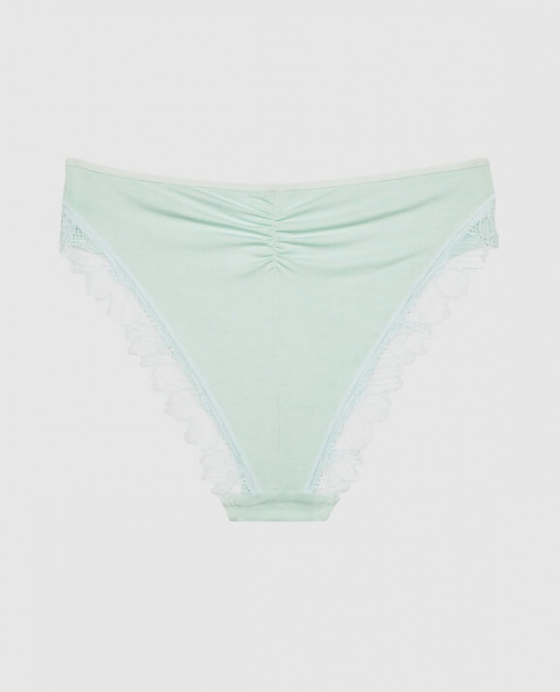 La Senza Bikini Panty Underwear Women White Green | LqfIwwh0