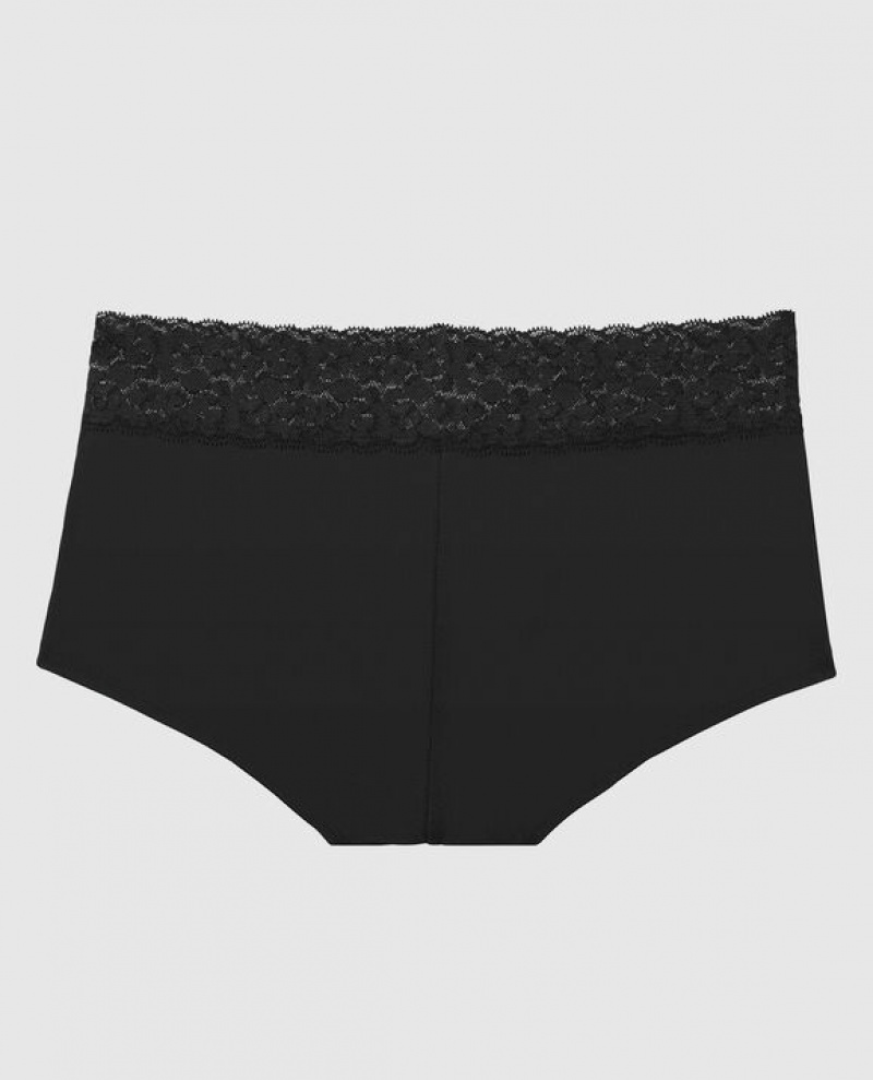 La Senza Boyshort Panty Underwear Women Black | OYHn4iyM