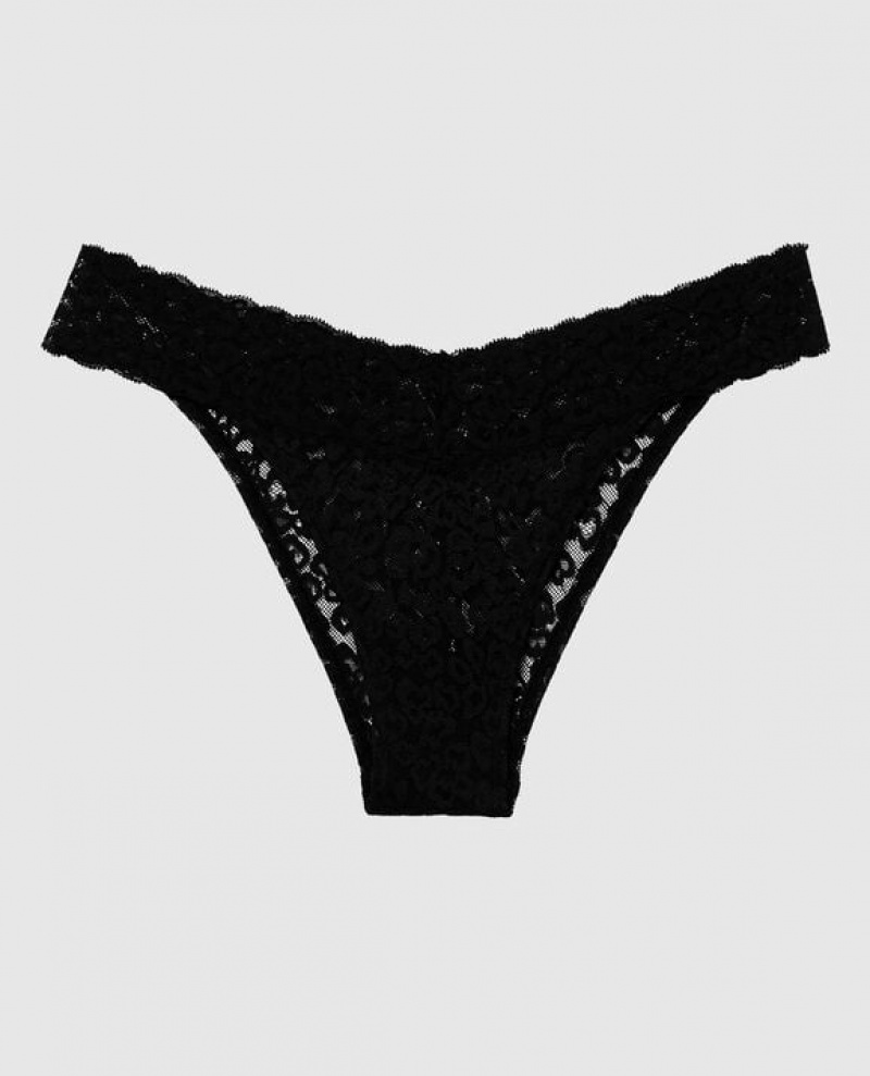 La Senza Cheeky Panty Underwear Women Black | B3ODy1LX