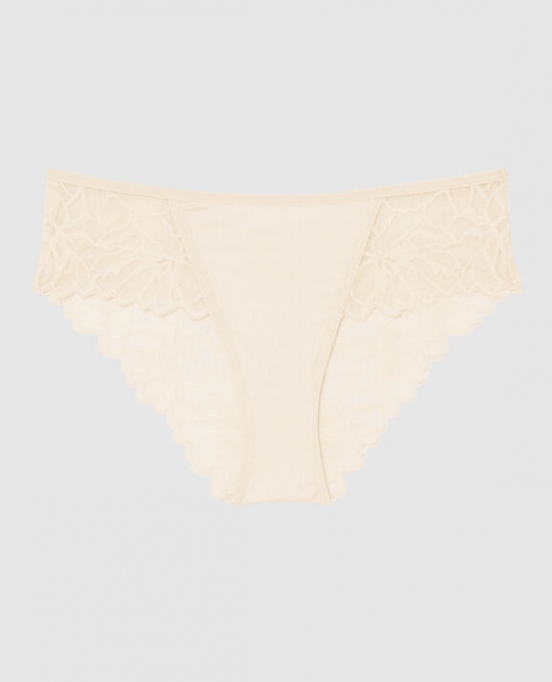 La Senza Cheeky Panty Underwear Women Pearl | mz2MqWox