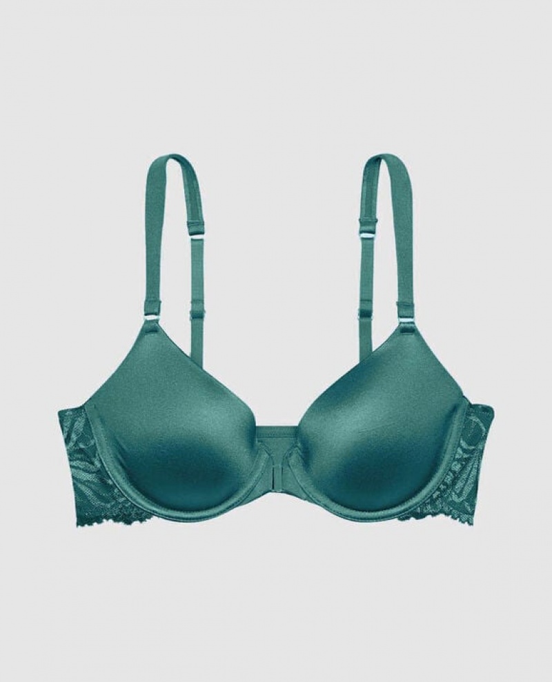 La Senza Front-Close Full Coverage Bras Women Tidal Turq | CGAi43Wr