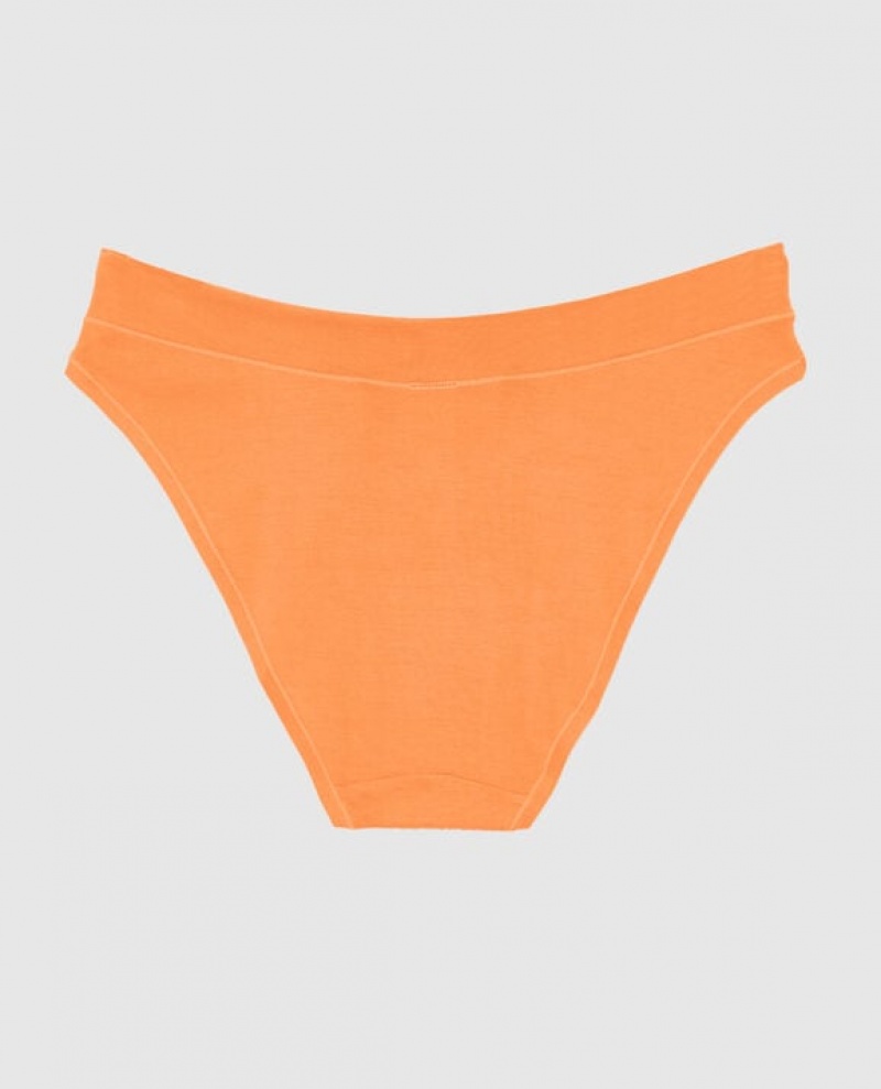 La Senza High Leg Bikini Panty Underwear Women Apricot | LPVqIwzT