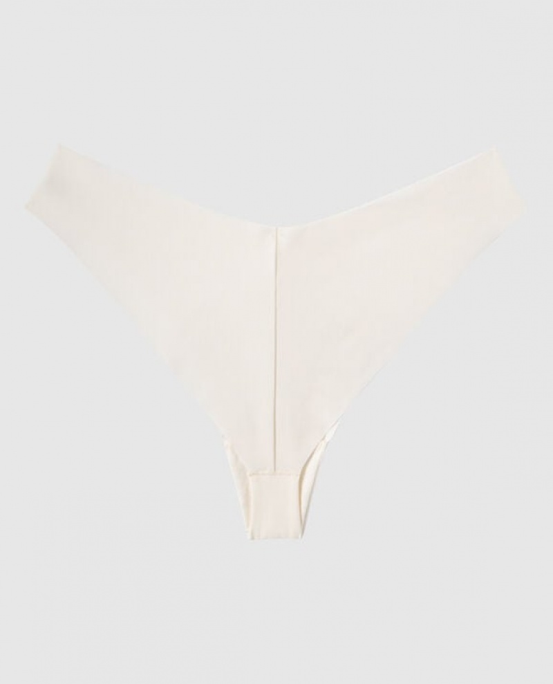 La Senza High Leg Cheeky Panty Underwear Women Cream | Ve8M5N3N