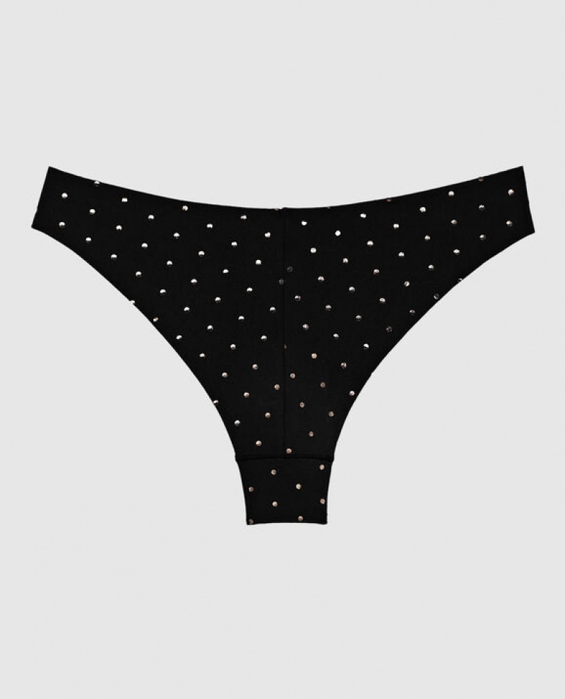 La Senza High Leg Cheeky Panty Underwear Women Black | Gipr14fM