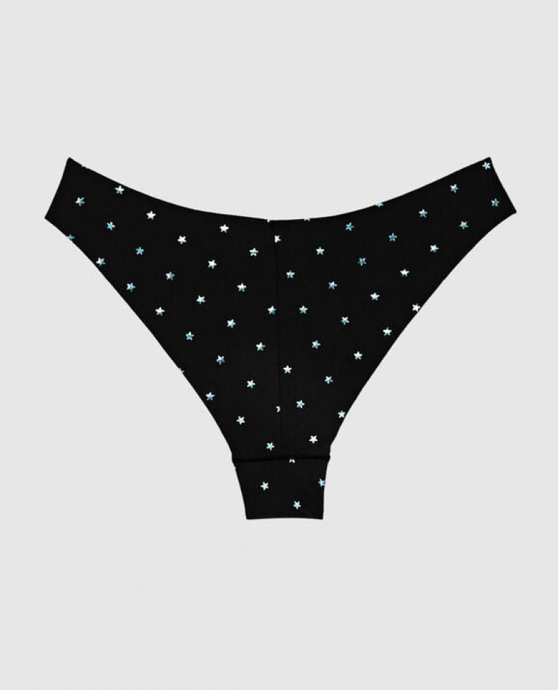 La Senza High Leg Cheeky Panty Underwear Women Black | ixmky6gw