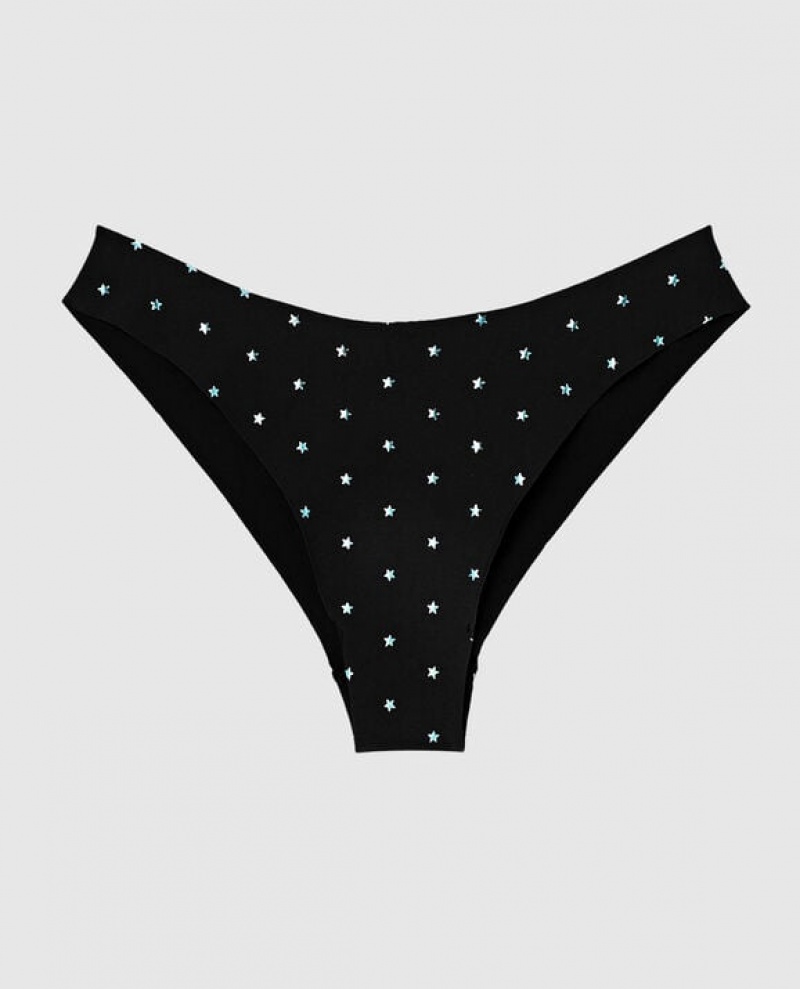 La Senza High Leg Cheeky Panty Underwear Women Black | ixmky6gw