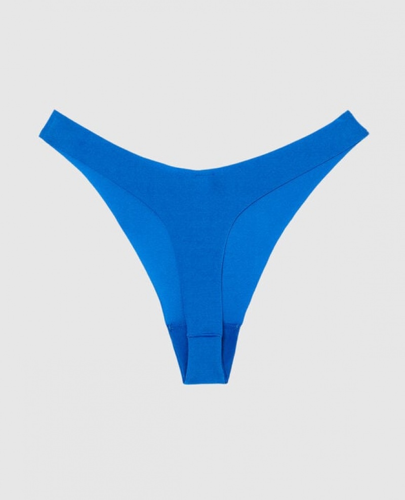 La Senza High Leg Thong Panty Underwear Women Deep Blue | kZ2Ok9fp