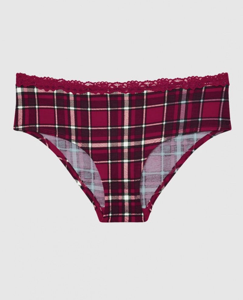 La Senza Hipster Panty Underwear Women Party Plaid | oOLbROPv