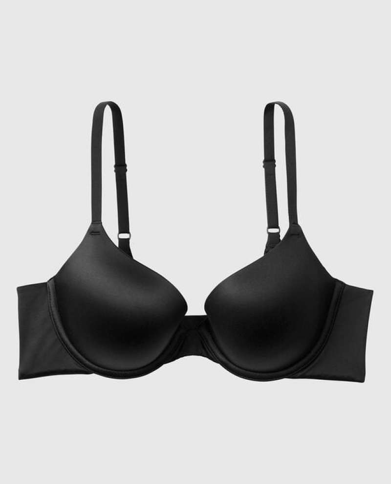 La Senza Lightly Lined Demi Bras Women Black | C14c6o6a