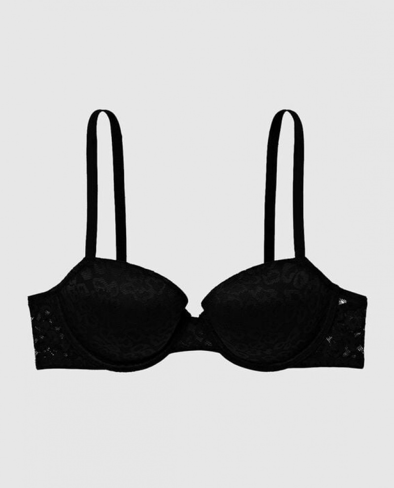 La Senza Lightly Lined Demi Bras Women Black | xdayfIgz