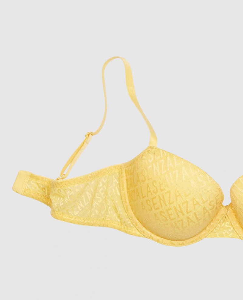 La Senza Lightly Lined Demi Bras Women Cream | HmjgoAmu