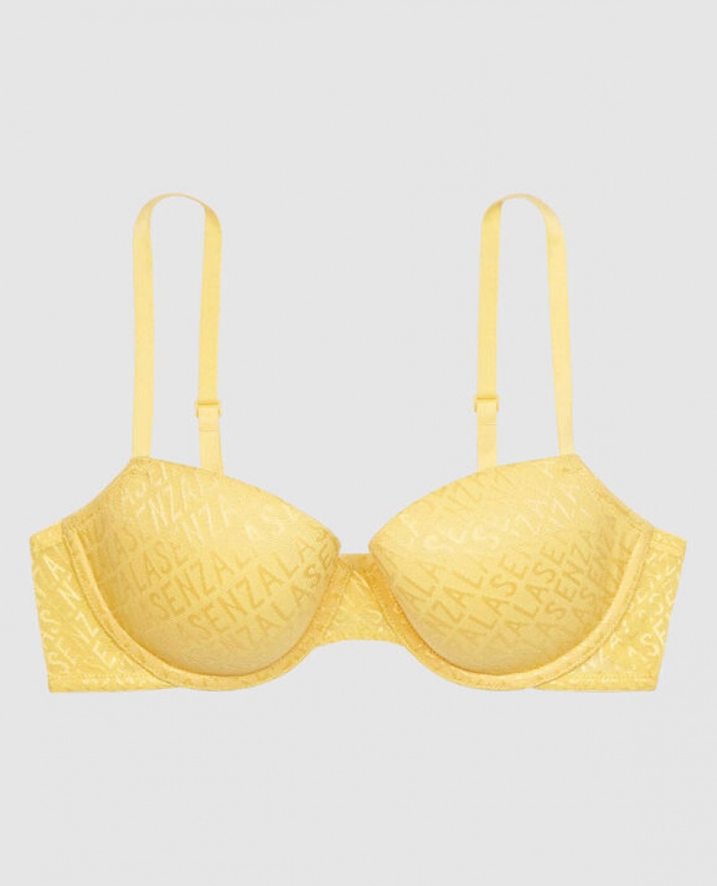 La Senza Lightly Lined Demi Bras Women Cream | HmjgoAmu