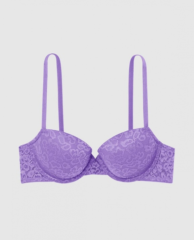 La Senza Lightly Lined Demi Bras Women Flower | G4ClRFC7