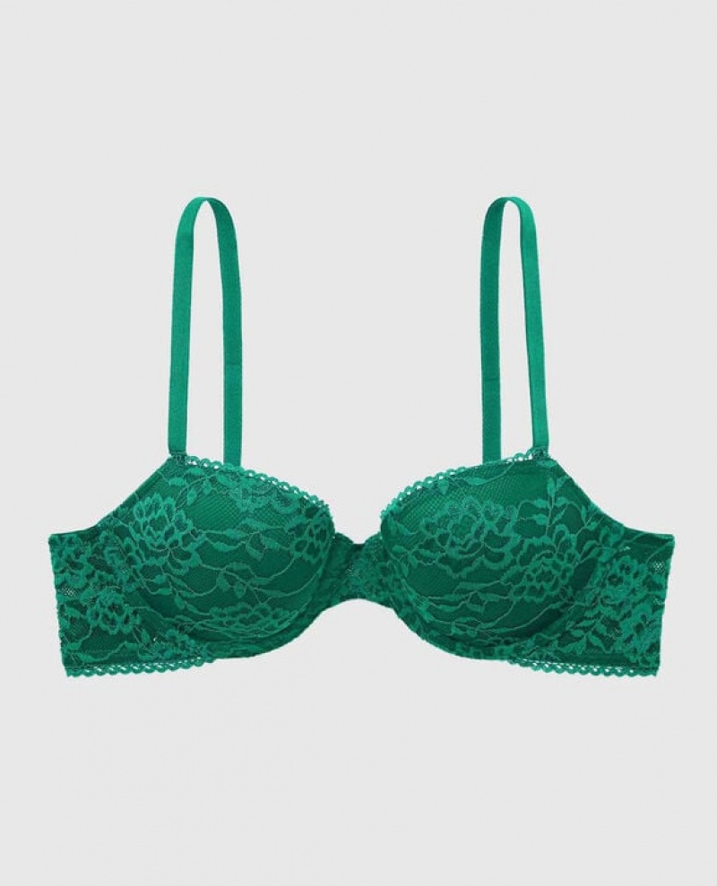 La Senza Lightly Lined Demi Bras Women Green | 5AJrSkzB