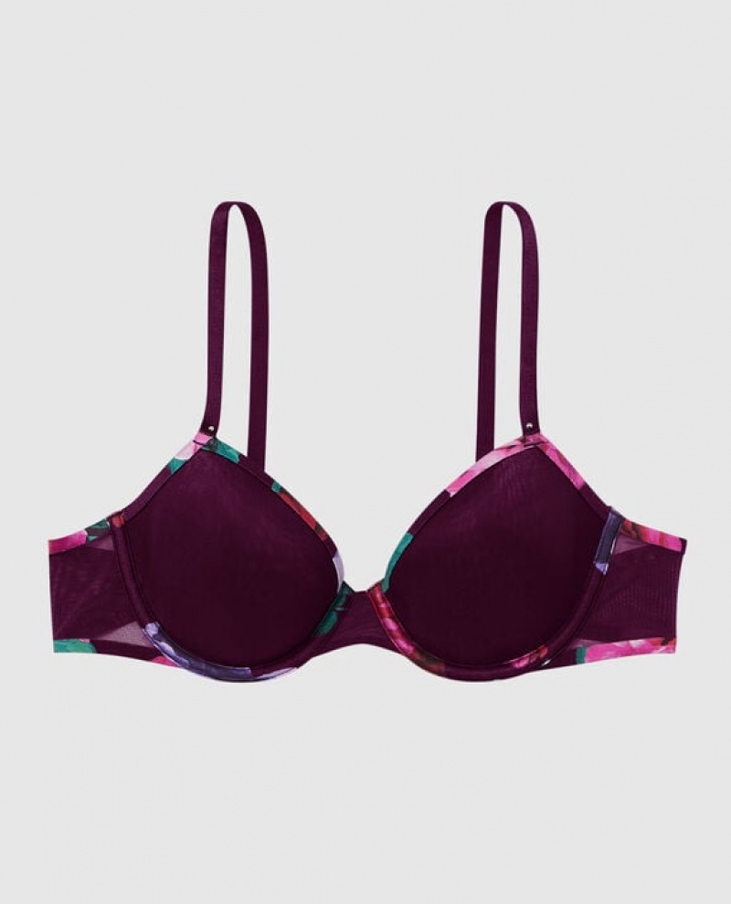 La Senza Lightly Lined Demi Bras Women Purple | RZvMFY1B