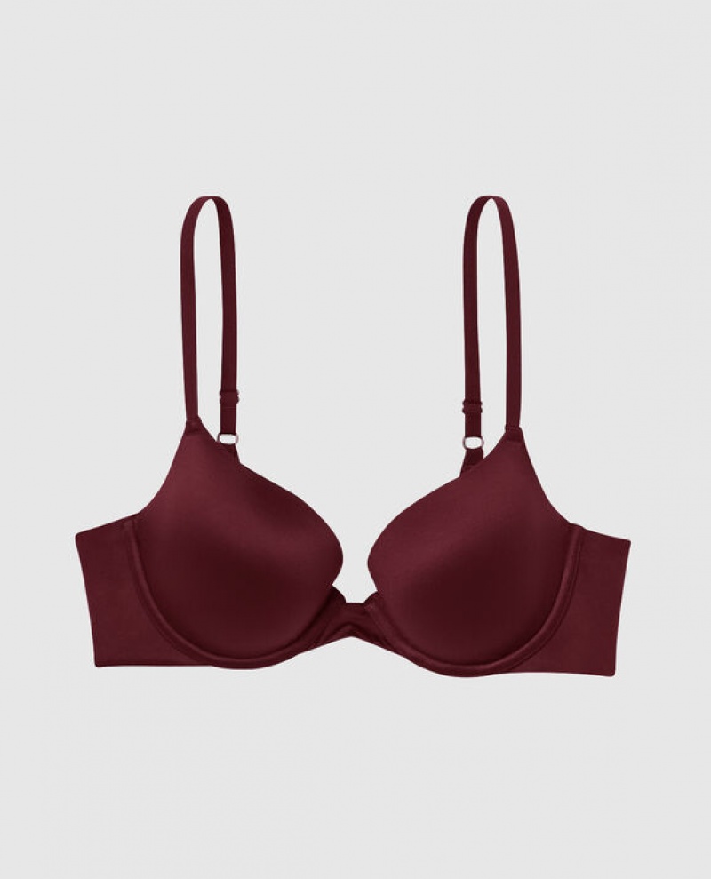 La Senza Lightly Lined Demi Bras Women Red Burgundy | 4cvjHRdk