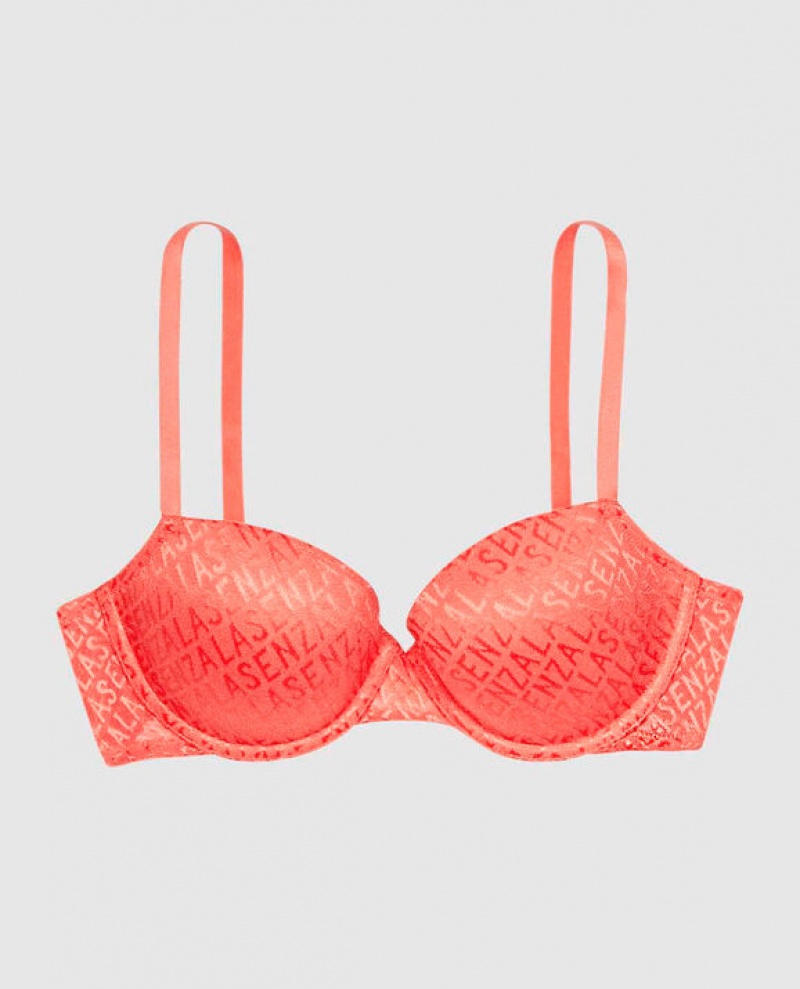 La Senza Lightly Lined Demi Bras Women Red | m88qL4Nj