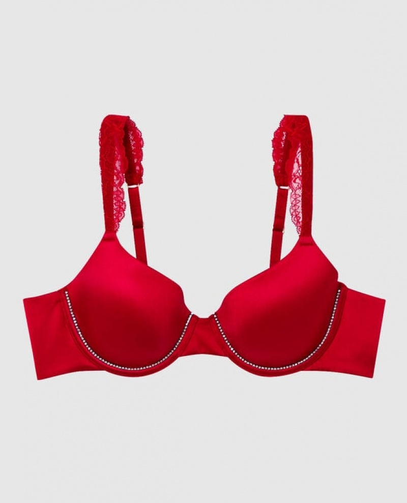 La Senza Lightly Lined Full Coverage Bras Women Red | IVdW5yLP