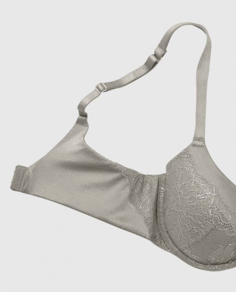 La Senza Lightly Lined Full Coverage Bras Women Silver | KYFlZ1PG