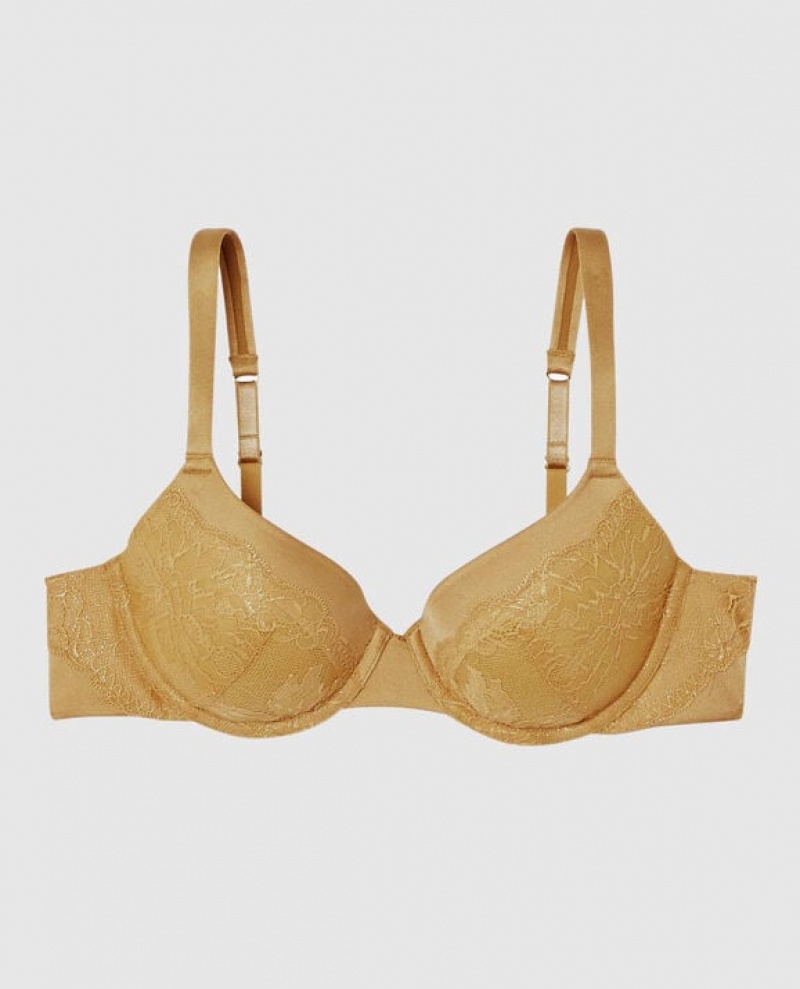 La Senza Lightly Lined Full Coverage Bras Women Gold | 3uSmF2mU