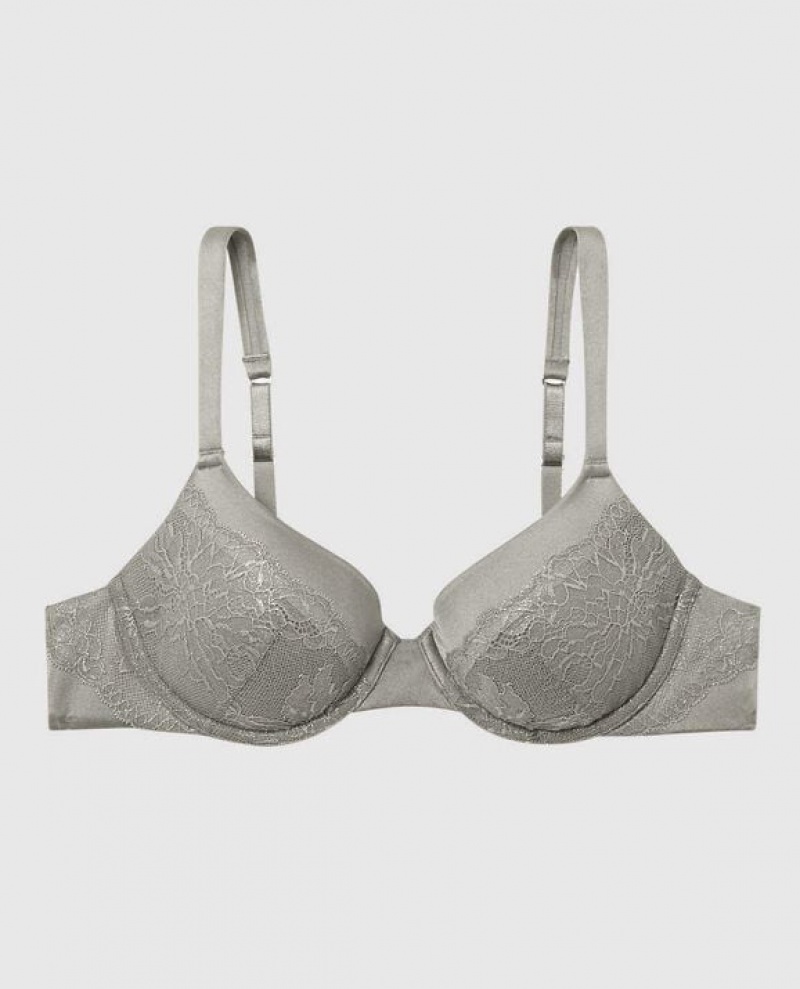 La Senza Lightly Lined Full Coverage Bras Women Silver | aCfjLY4K