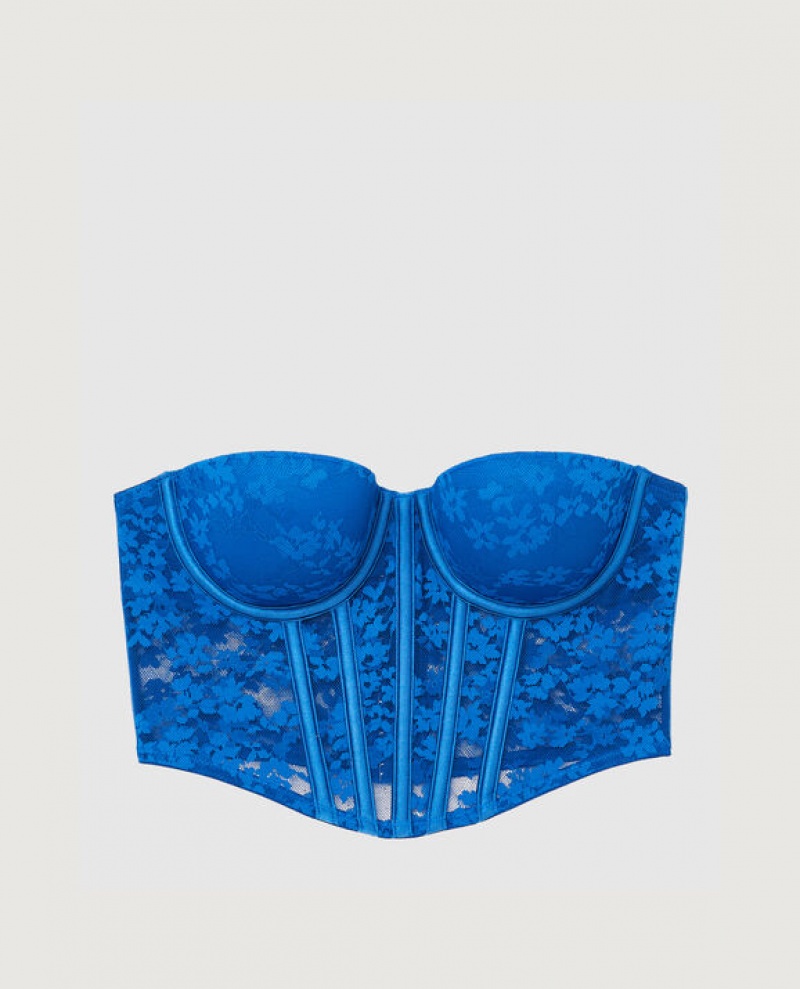 La Senza Lightly Lined Strapless Top Bras Women Deep Blue | UBhZfn3y