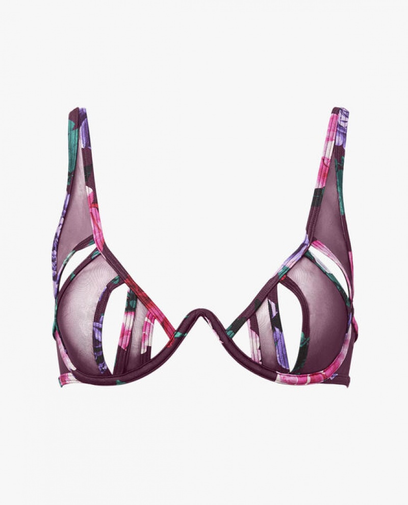 La Senza Mesh Bra Lingerie Women Purple | d93p9w4Y