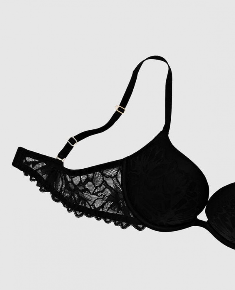 La Senza Push Up Bras Women Black | DPpNo8t3