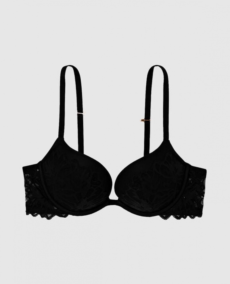 La Senza Push Up Bras Women Black | DPpNo8t3