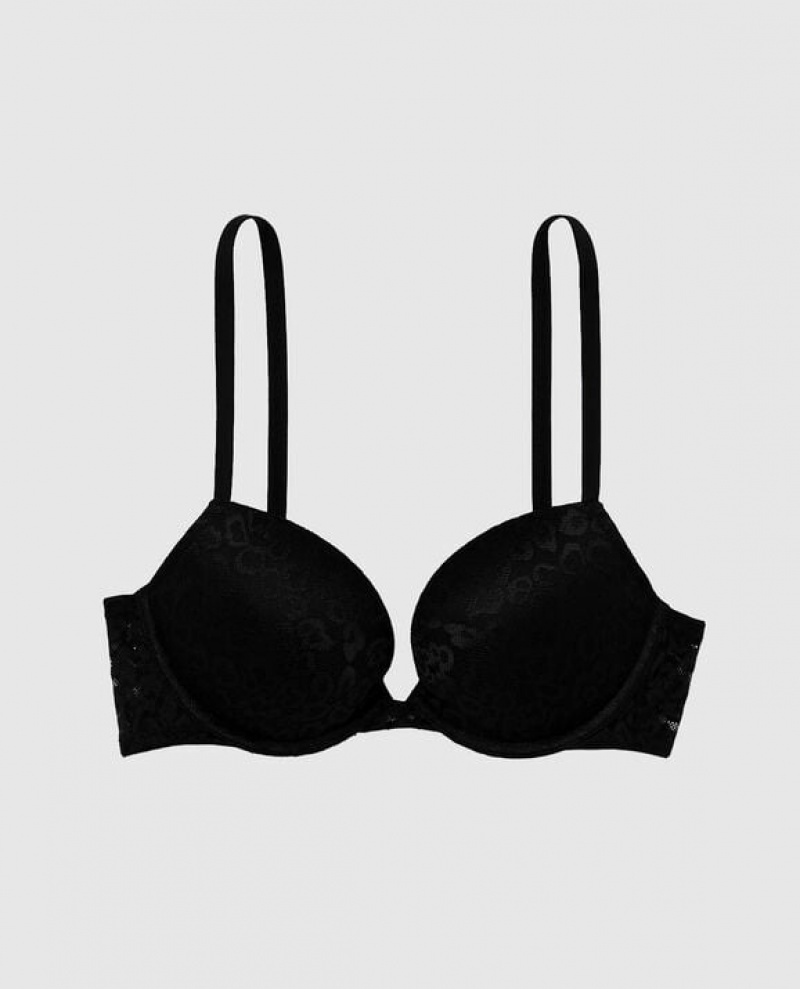 La Senza Push Up Bras Women Black | TLUOPW3a