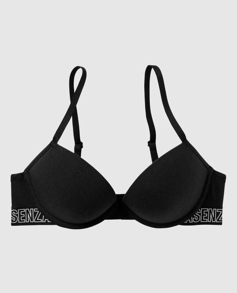 La Senza Push Up Bras Women Black | rDloYNEl