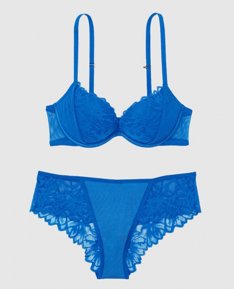 La Senza Push Up Bras Women Deep Blue | E4XbA60u