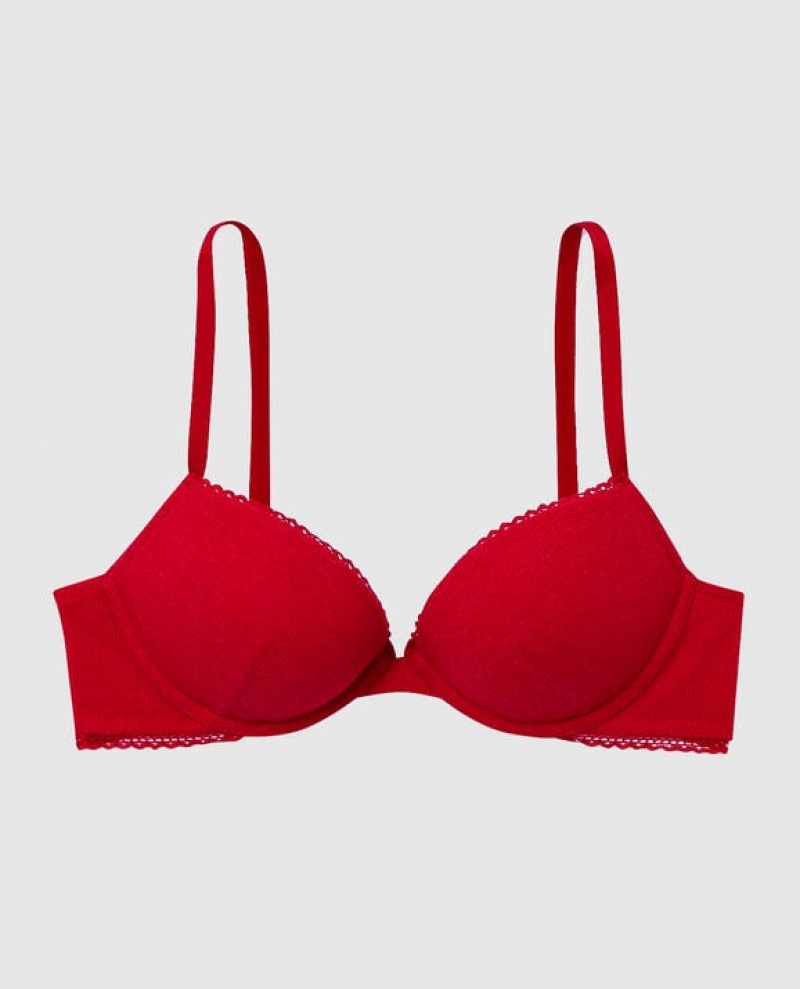 La Senza Push Up Bras Women Red | C7ynSGWD