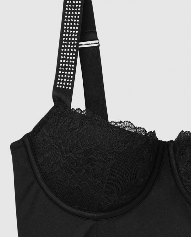 La Senza Push Up Top Bras Women Black | ByMSiFsx