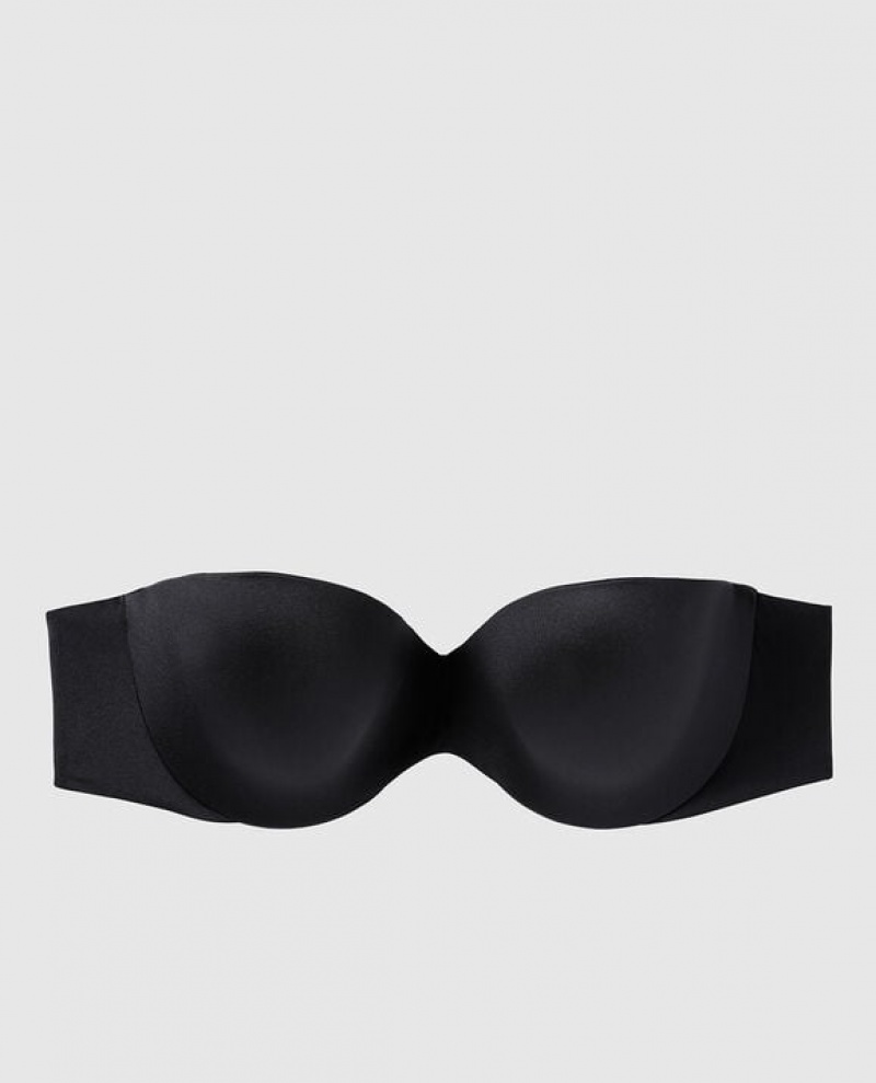 La Senza Strapless Lightly Lined Bras Women Black | MLeIpiMD