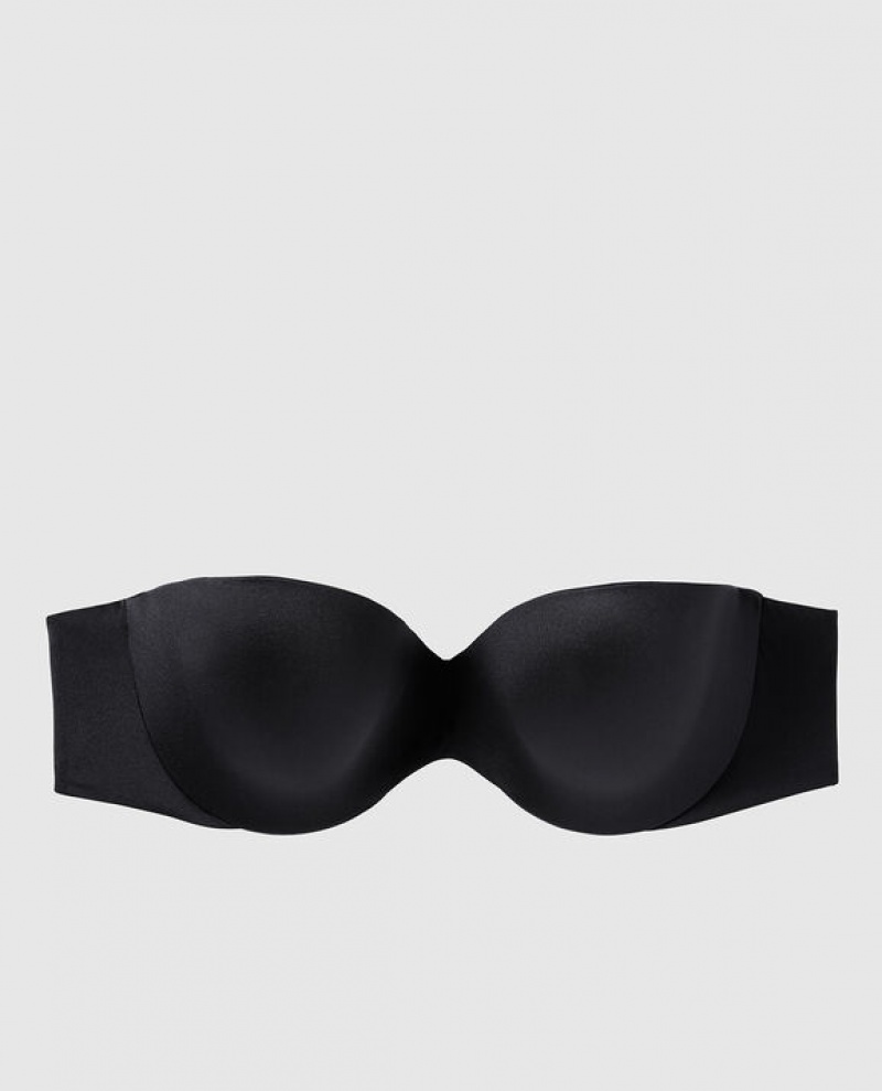 La Senza Strapless Lightly Lined Bras Women Black | hhG1pycf