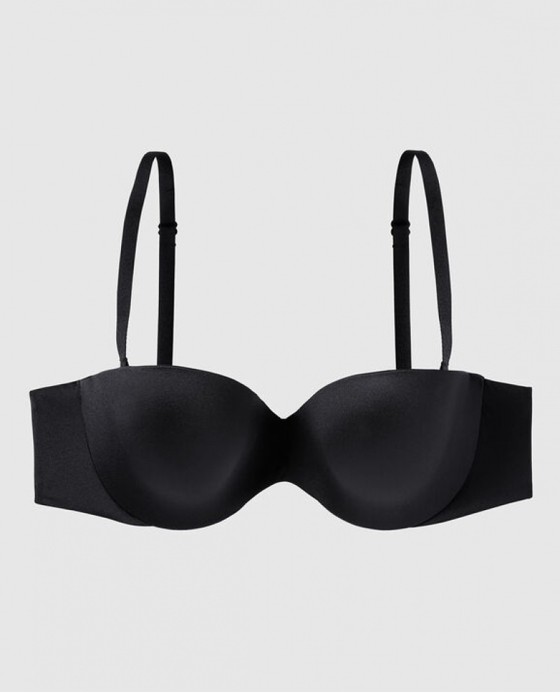 La Senza Strapless Lightly Lined Bras Women Black | hhG1pycf