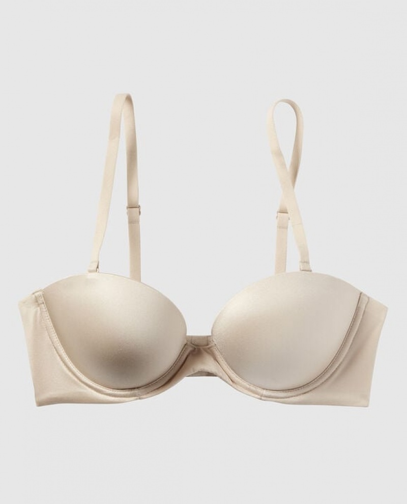 La Senza Strapless Push Up Bras Women Brown | oJoxj9qj