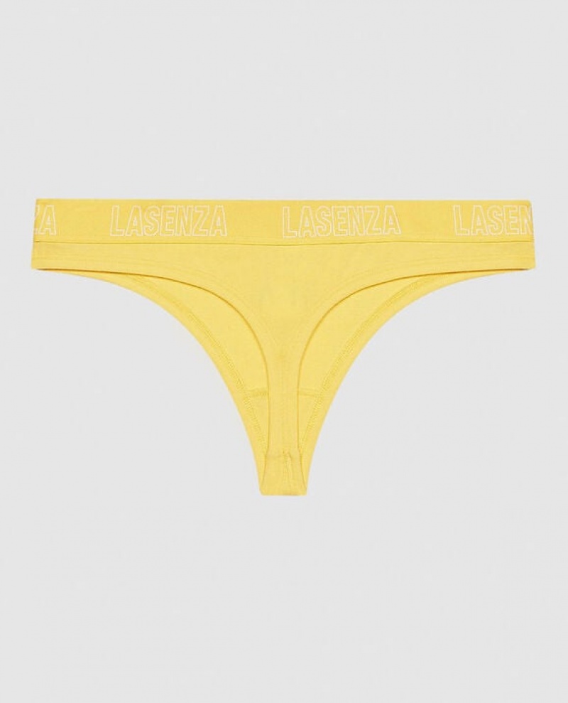 La Senza Thong Panty Underwear Women Cream | 1JAMGA3v