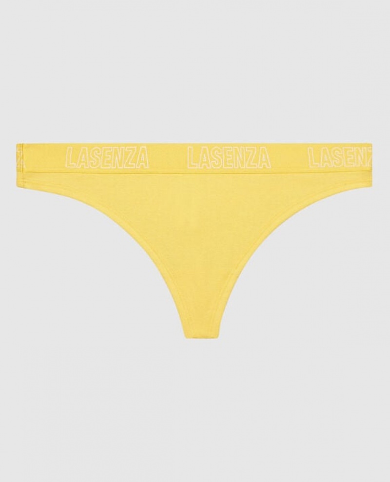 La Senza Thong Panty Underwear Women Cream | 1JAMGA3v