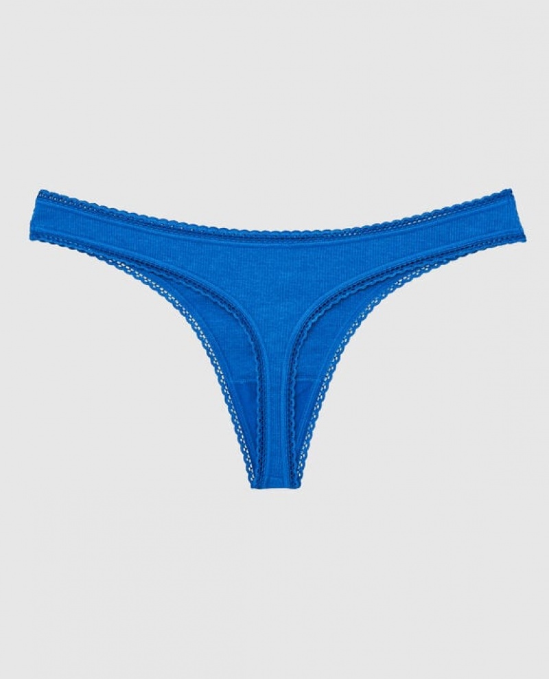 La Senza Thong Panty Underwear Women Deep Blue | ZmmCekDs